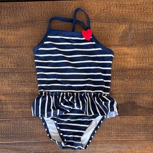 Hannah Anderson Navy Striped Kids Swimwear